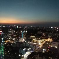 部屋からのサンセットの眺め