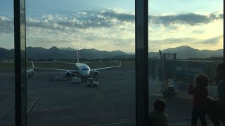 ベルガモの中心からはバスで２０分ほどで便利です