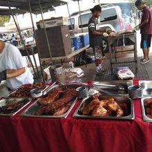 人気のバーベキューのお店