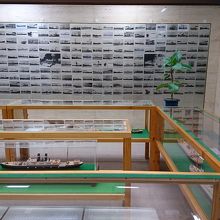 船の写真と模型