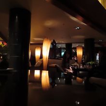 夕方になると　ろうそく型のライトも灯りました