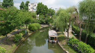 伏見の浜は三十石舟が行き来をしていました