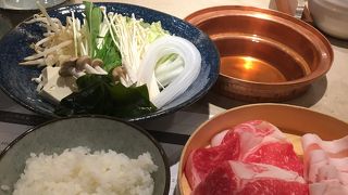 ランチにお手軽しゃぶしゃぶ