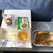 機内食(武漢～成都)