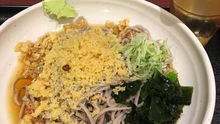 東京駅で最近やっと見つけた立ち食い蕎麦屋