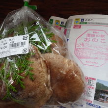 地元産の椎茸を買いました