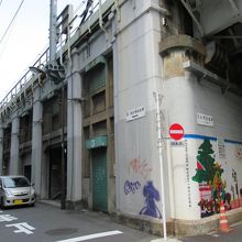 南西端からの様子