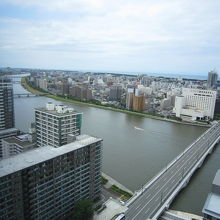 ４　２０Fから信濃川と万代橋