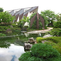 庭園に出たところ～