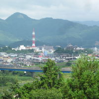 部屋からの眺望は福知山城！