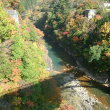 ダムから見た大滝川