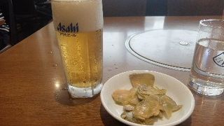 仙台「成龍萬寿山」でビール