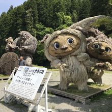 道の駅の大造り物