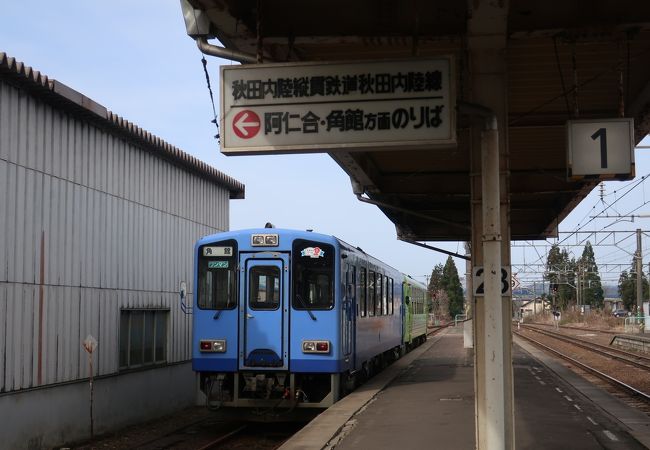 JRは鷹ノ巣、内陸線は鷹巣が駅名 ♪