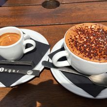 カプチーノとエスプレッソ