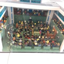 レゴで作った議場の模型がありました。