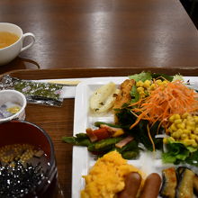 朝食の盛り合わせ