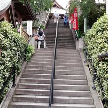 本堂への石段です