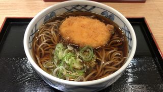 コロッケそばが美味い