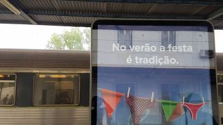 リスボンからコインブラ駅に行く前に乗り換えました。