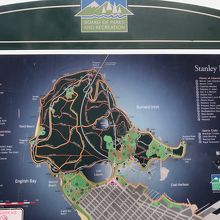 公園内のマップ