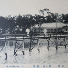 昭和初期の鼓橋／当時発行の絵はがき