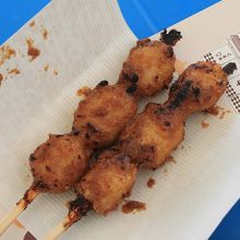 中山道大井宿あまからのくるみ入り五平餅