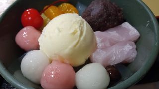 カラフルなあんみつ