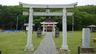 宗谷公園の一画に佇む小さな神社