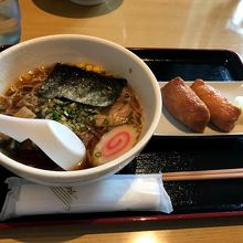 いなり付きラーメン（醤油）