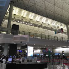 入国ゲートを出てすぐのインフォメーション