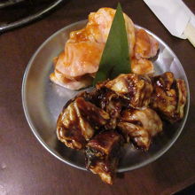 やわらかホルモン　430円，シロコロホルモン　450円