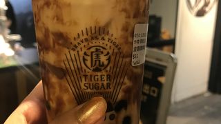 黒糖の濃いタピオカミルク