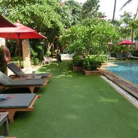 朝食会場横のプール