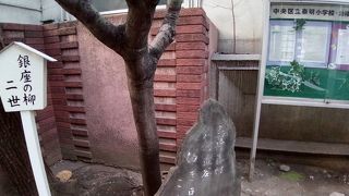 銀座には柳の木が多いので特に面白いとは思いませんでした