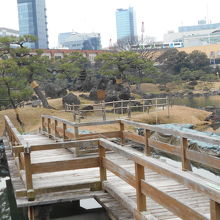旧浜離宮恩賜庭園中島への八つ橋