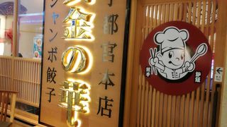 ジャンボサイズの餃子