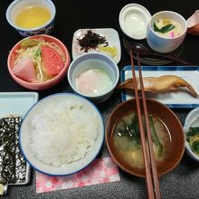 翌日の朝食