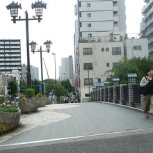 門前仲町側から見た黒船橋