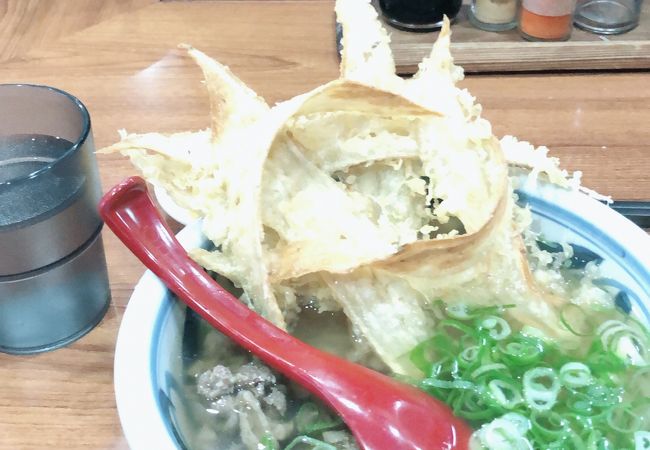 ゴボウ天が美味しいうどん屋さん