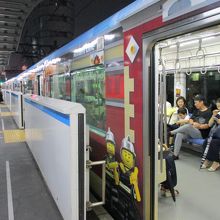 レゴランドラッピング列車もありました