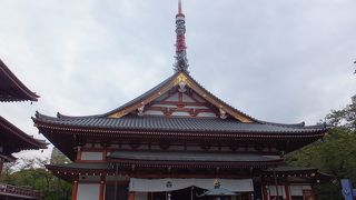 昔の仮本堂。その後新しく。