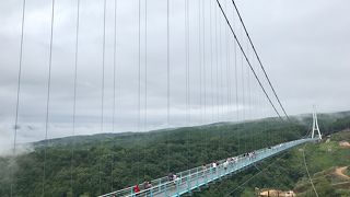 日本最長４００ｍの人道大吊り橋を往復して来ました。