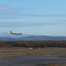 原野のなかの空港