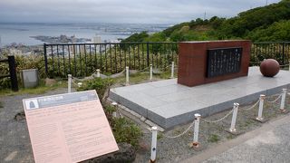 稚内公園の高台にあります