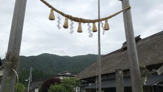 大内宿の中央にある！