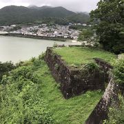 和歌山駅の城跡巡り：新宮城跡、熊野川の丘陵にある