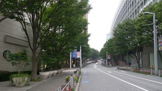 とてもなだらかな整備された坂道