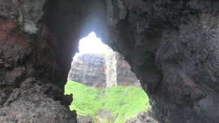 本物の滝の様に見えます。