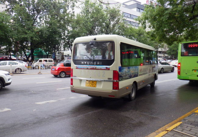 陝西省西安汽車駅行きの空港バスはなぜかマイクロ